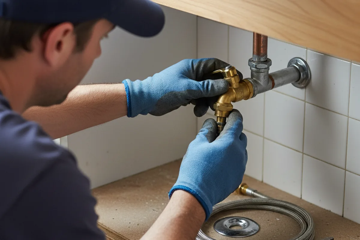 Shutoff valve and fitting work during Repiping in Coldwater